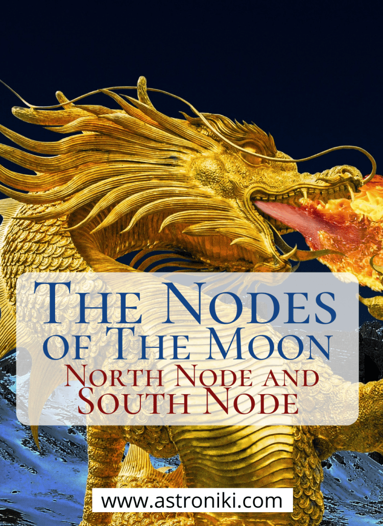 the nodes of the moon south node and north node astroniki