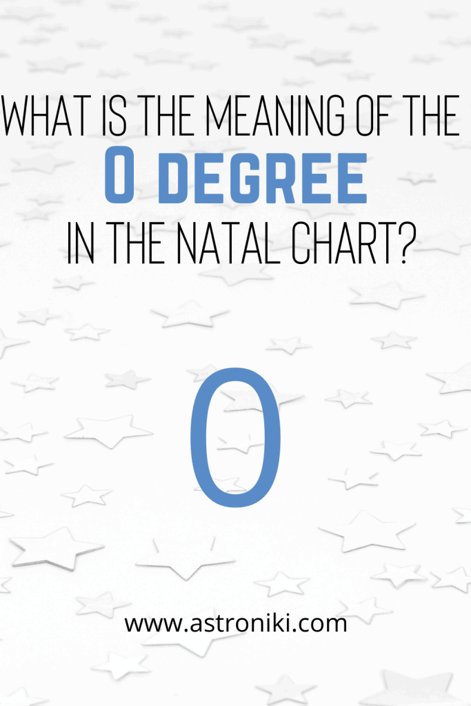 Meaning of the 0 degree in the natal chart astrology, critical degree astroniki