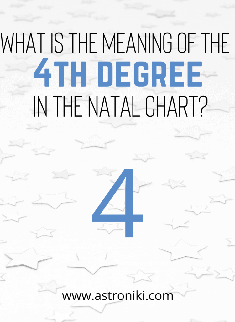 Meaning of the 4th degree in the natal chart astrology