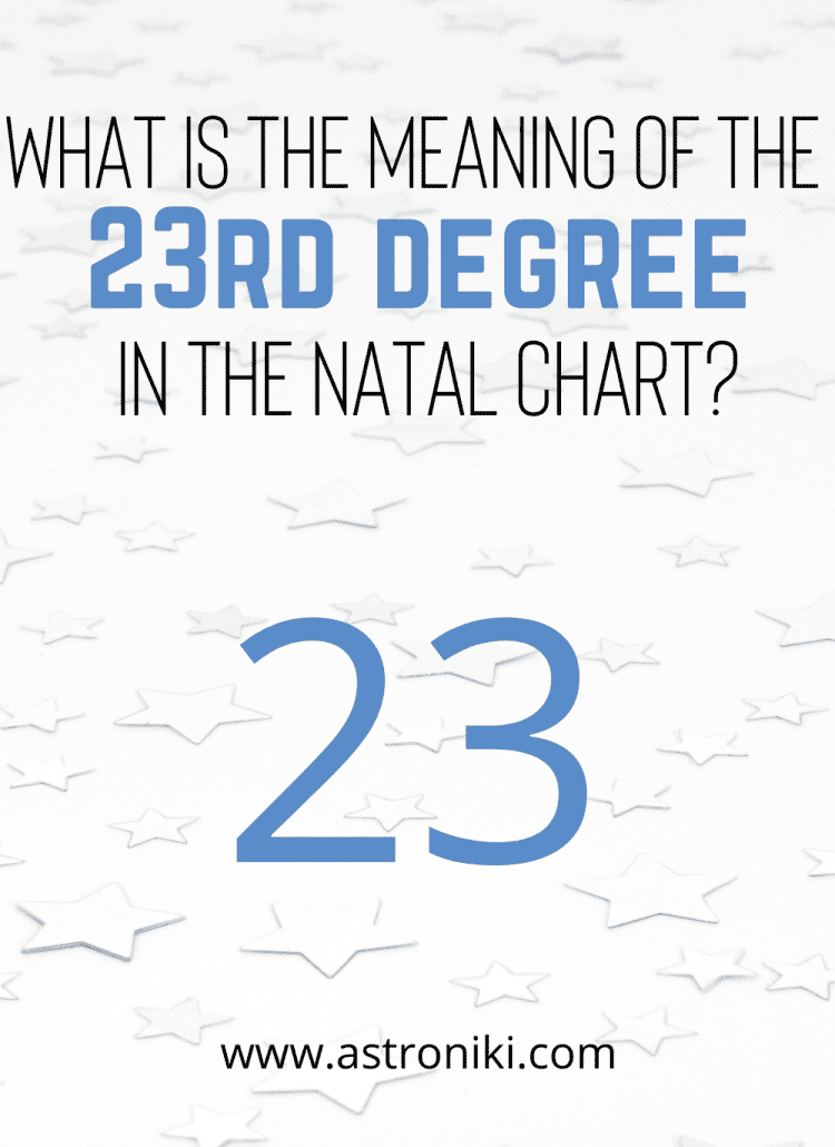 Meaning of the 23rd degree in the natal chart astrology Aquarius degree astroniki