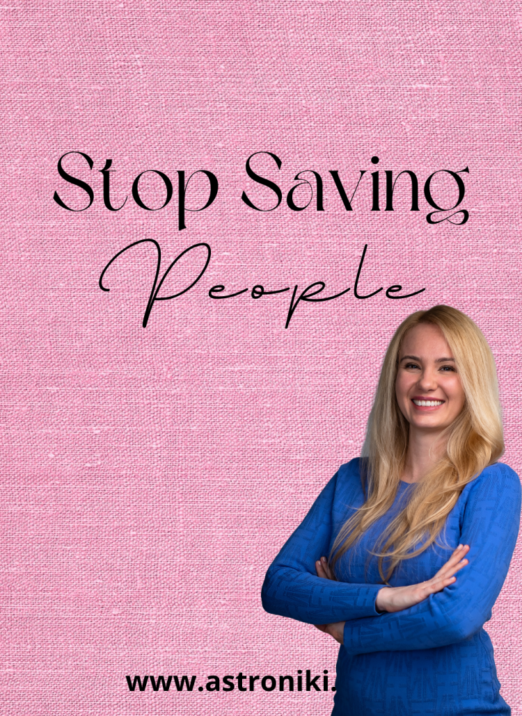how to stop saving people without feeling guilty